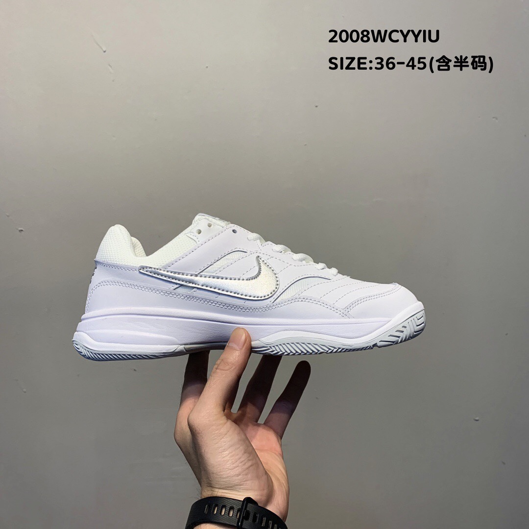 2020 Men Nike Court Lite II White Silver Shoes